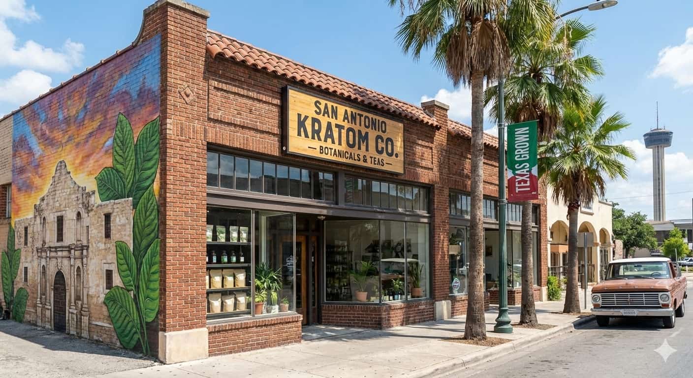 Kingdom Kratom San Antonio Texas brick and mortar retail store location